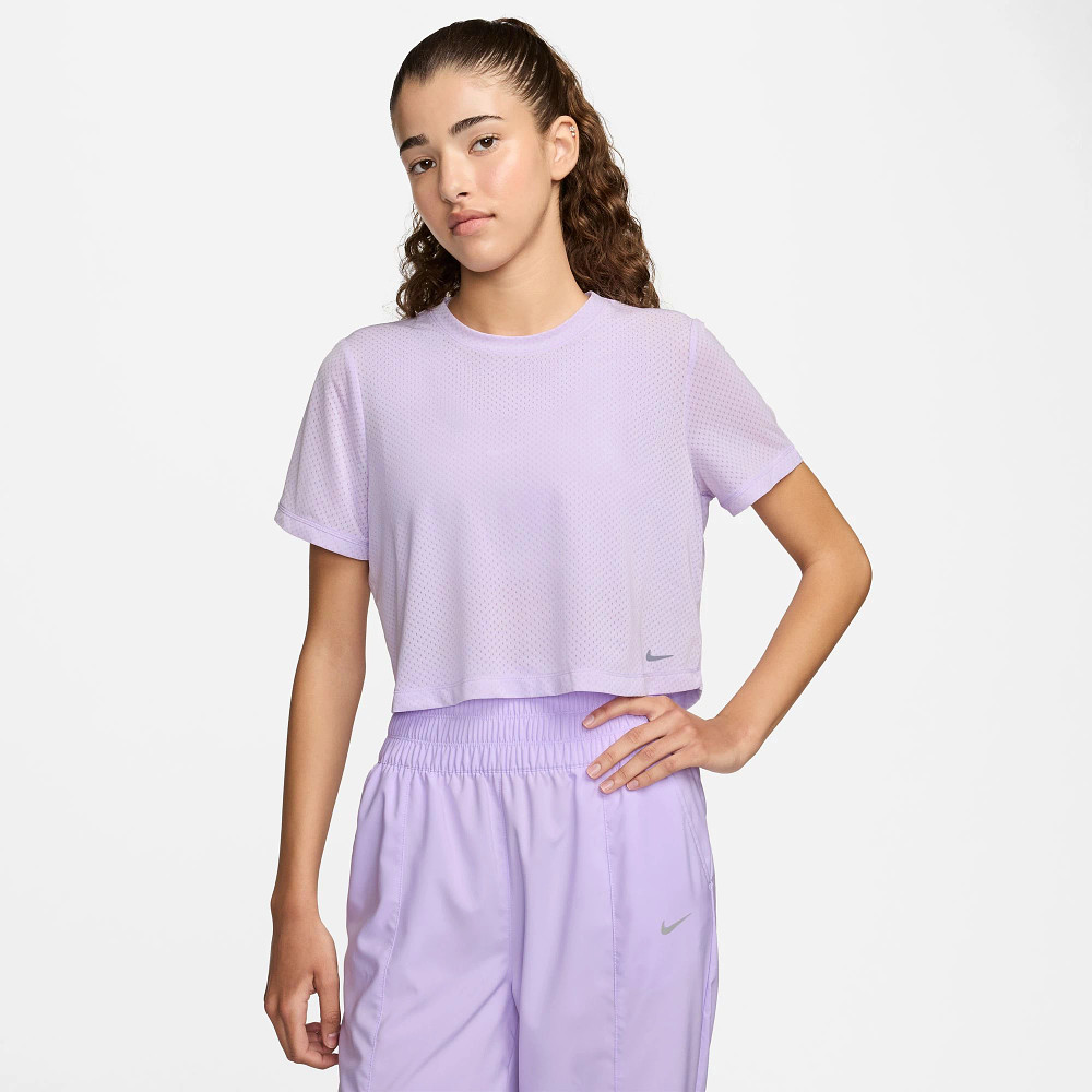 Nike purple crop top clearance