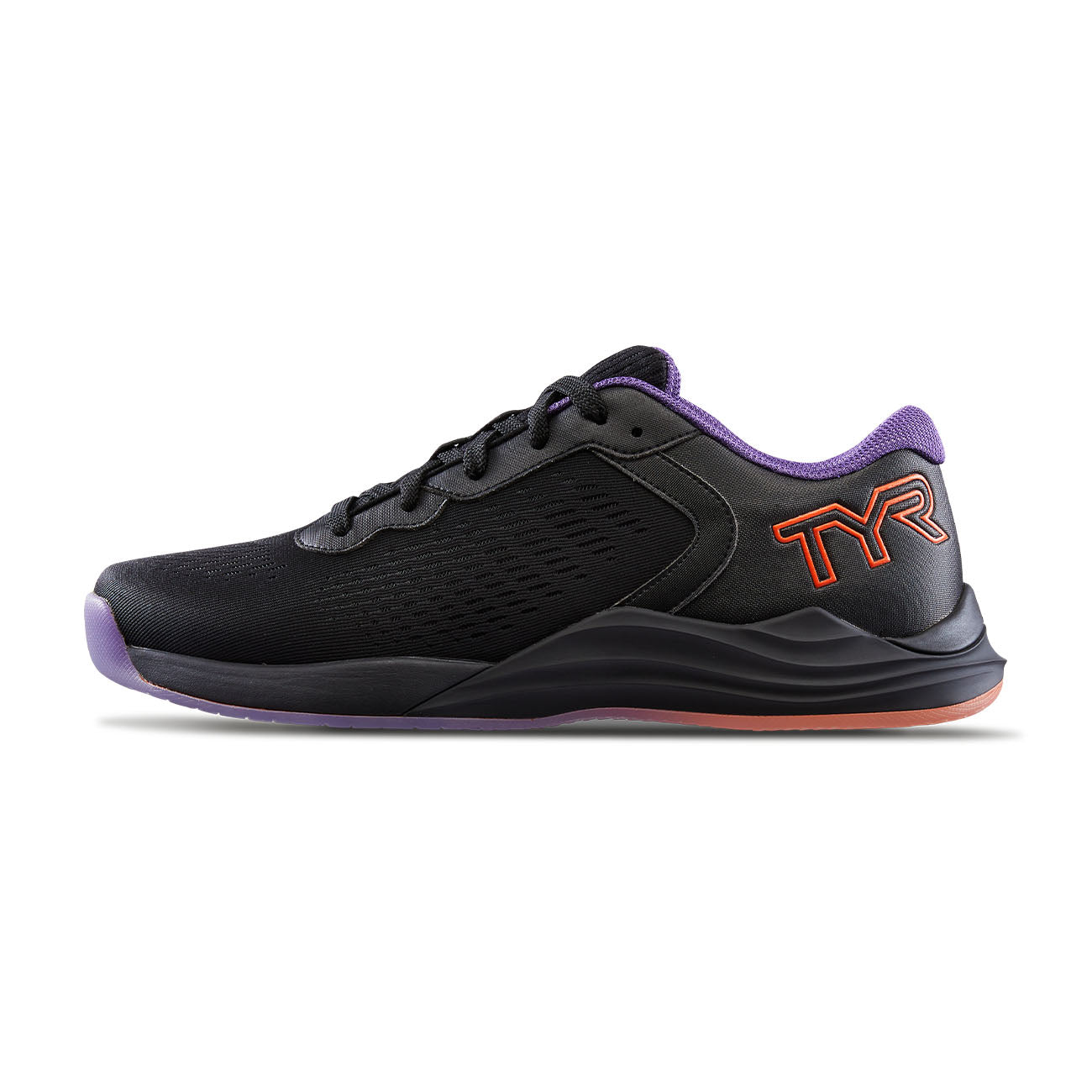 TYR CXT-1 Trainer in black, purple, and orange colors