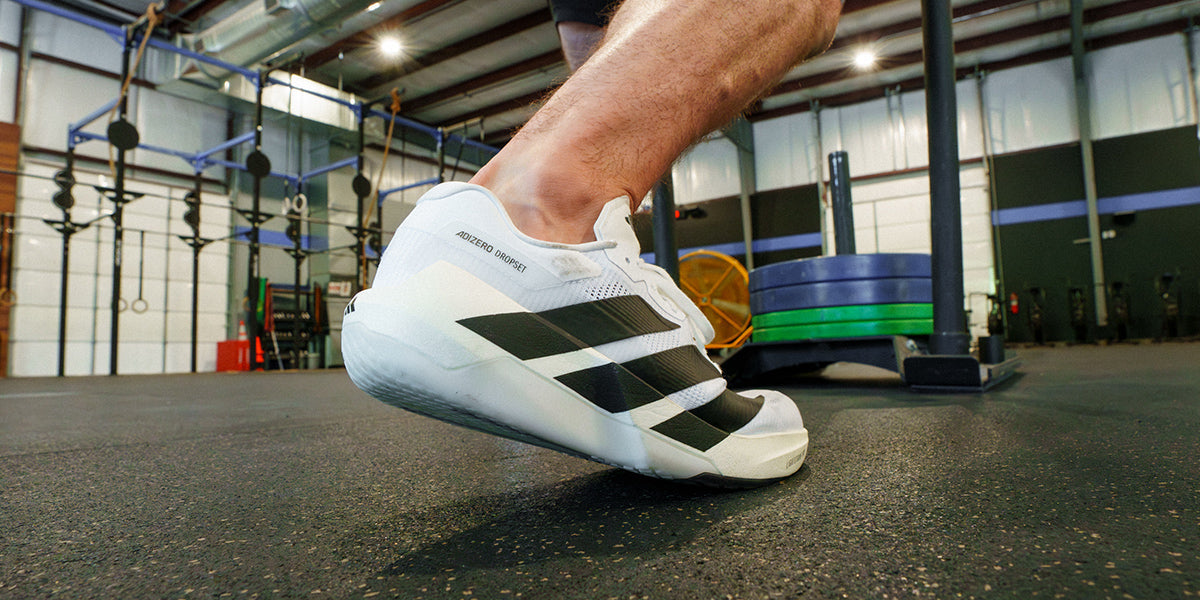 Heel angle of the Men's Adidas Adizero Dropset Pro