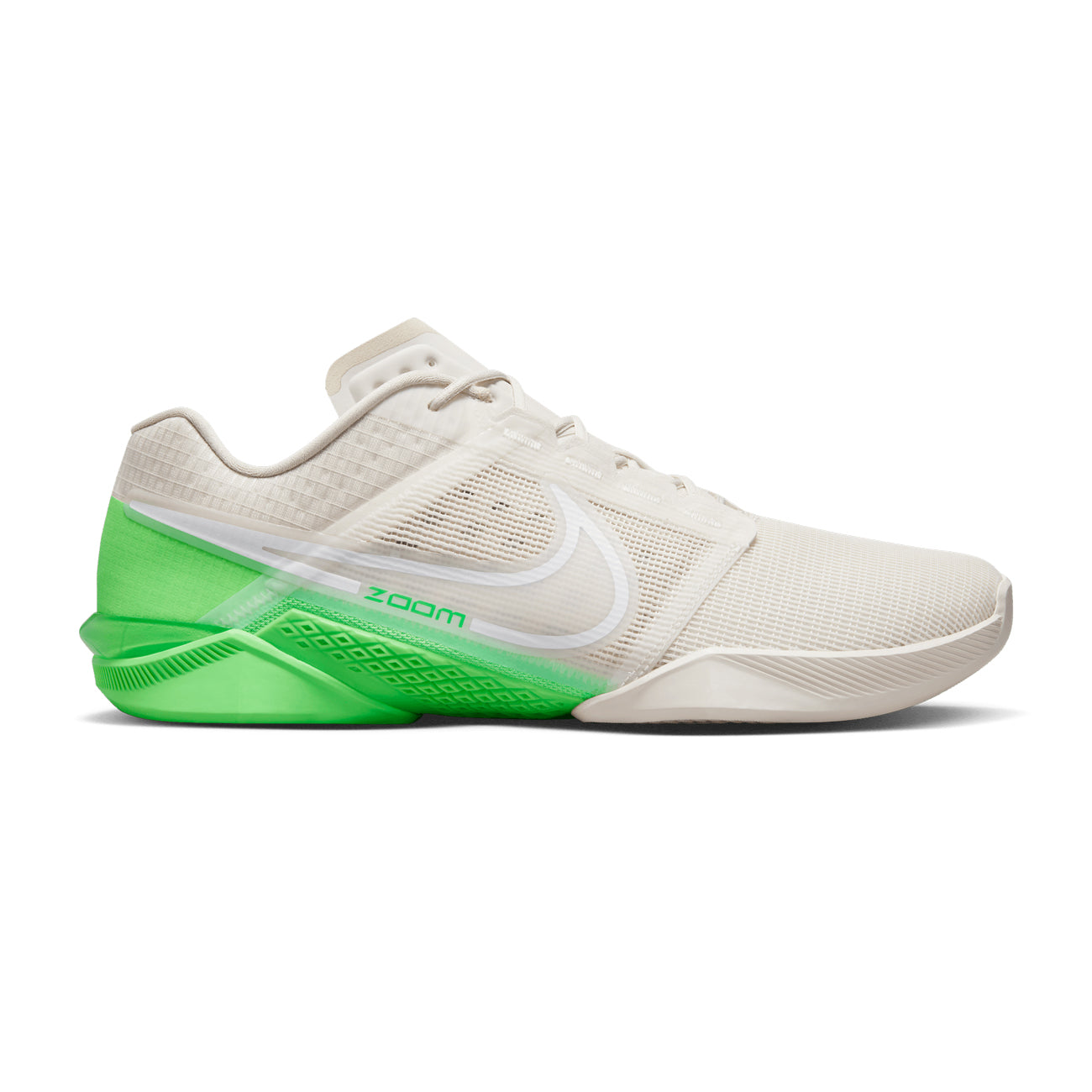 Nike Zoom Metcon Turbo 2 in phantom white and volt colors