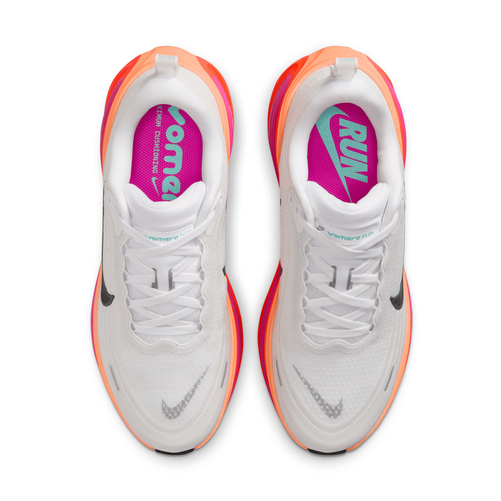 Women's Nike Vomero Plus || White / Crimson – Box Basics