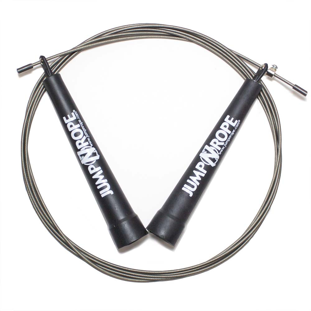 JumpNRope R1 Speed Rope in charcoal