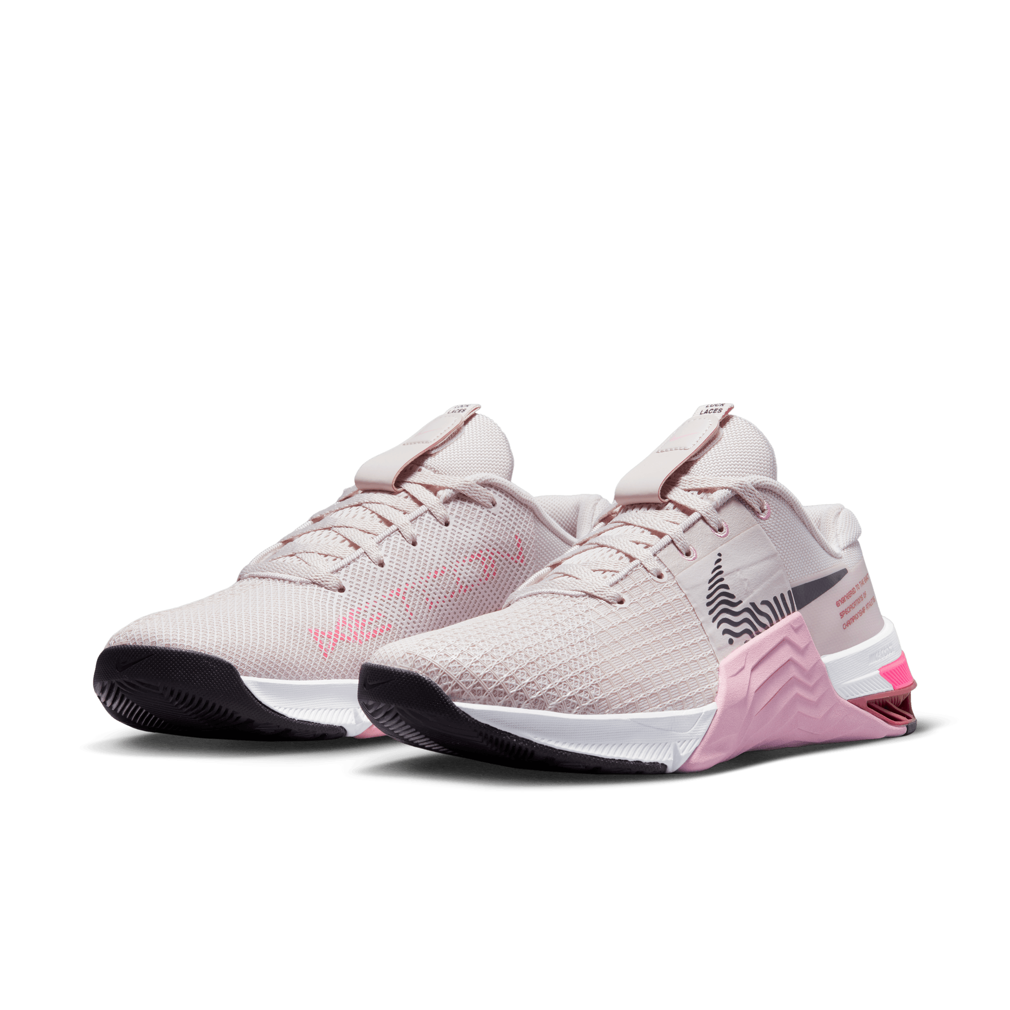 Nike pink 2025 training shoes