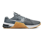 Nike Metcon 8 men's training shoe in grey gum color