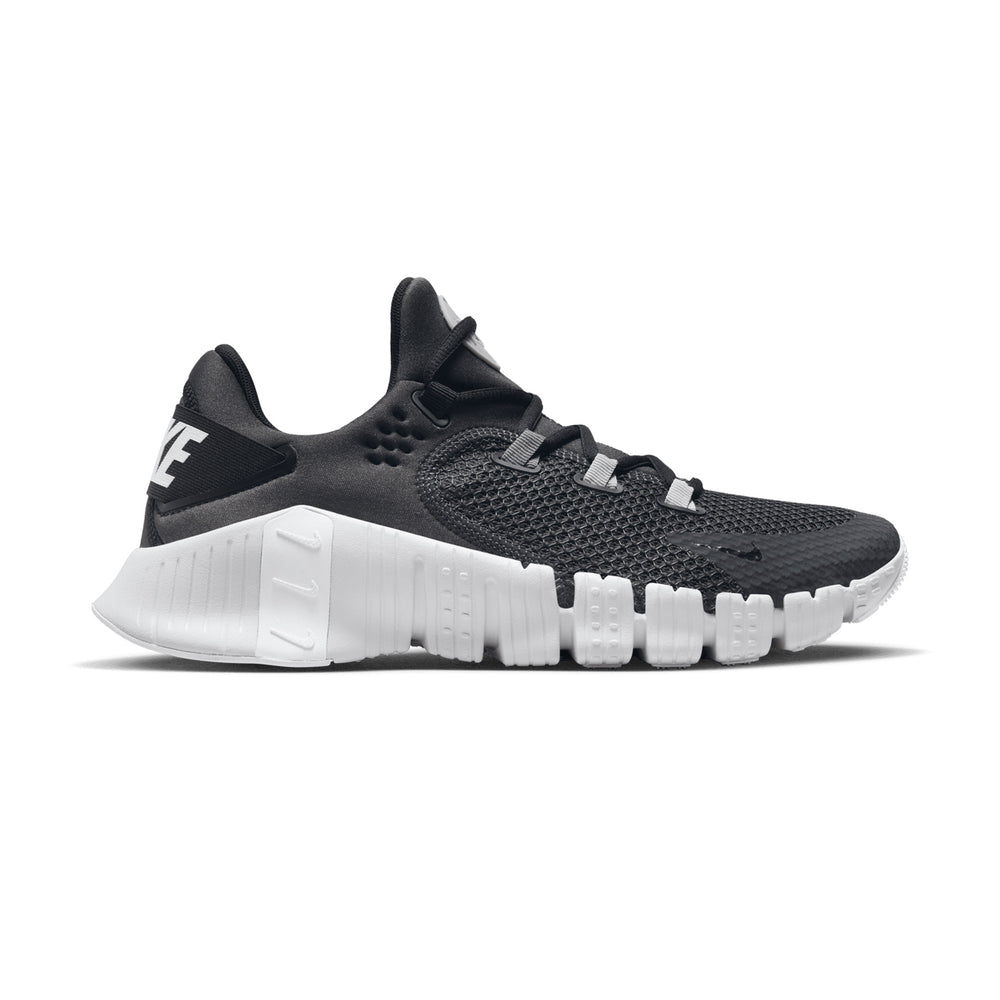 nike free metcon 4 amp training shoe in dark smoke grey and white