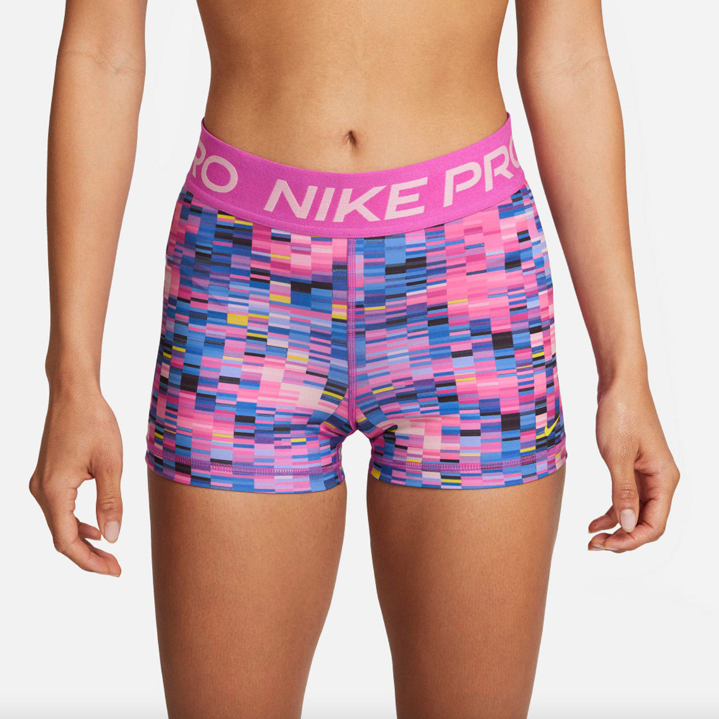 Women's Nike Pro Dri-FIT Glitchy Print 3" Short – Box