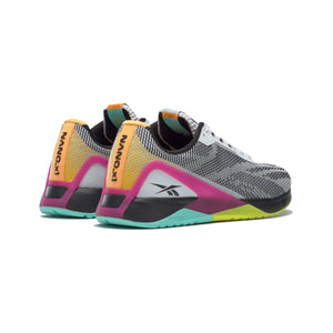 
            
                Load image into Gallery viewer, Men&amp;#39;s Reebok Nano X1 GRIT, men, reebok, nano, x1, GRIT, crossfit, gym, workout, gym, training, new, shoe, style, alive with color, white, black, pink
            
        