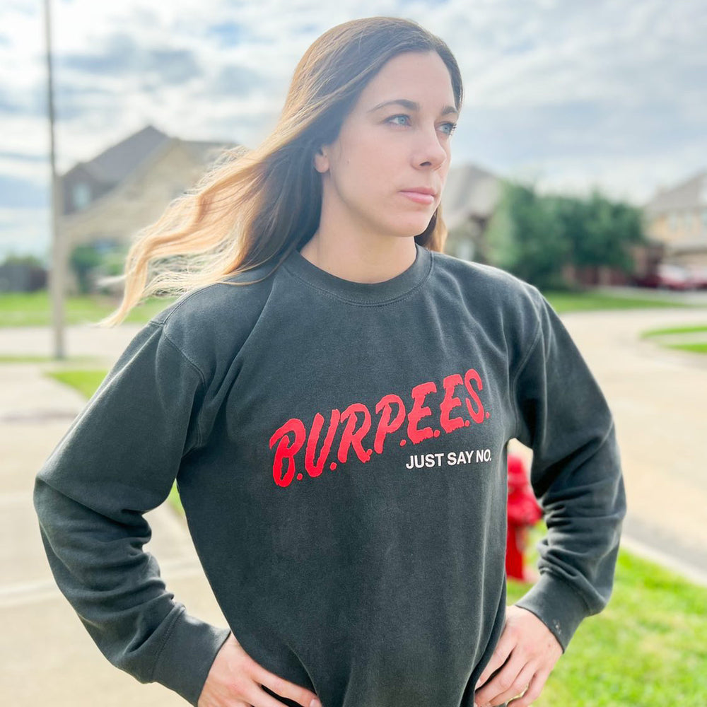 
            
                Load image into Gallery viewer, Burpees Midweight Crewneck Sweatshirt
            
        