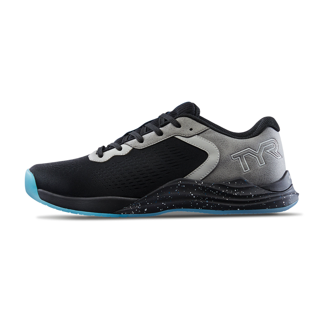 TYR Limited Edition Pat Vellner CXT-1 training shoe in black and teal