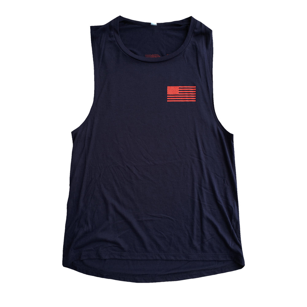 
            
                Load image into Gallery viewer, Women&amp;#39;s Old Glory USA Muscle Tank
            
        